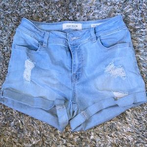 Pacsun Super Stretch Shortie Jean Shorts